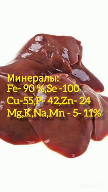 Печень куриная. Витамины , минералы