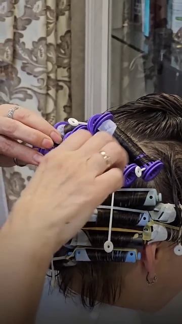 Как придать объем тонким волосам #салонкрасоты #hair #обучение