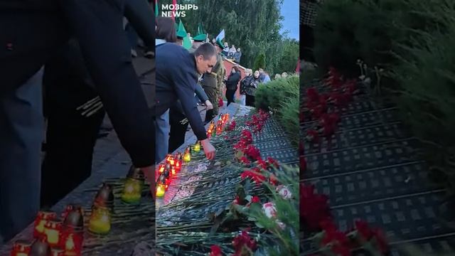 Мозыряне почтили память воинов, погибших при освобождении Мозыря в 1944 году