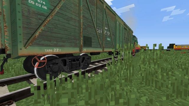 Я Построил железную дорогу в Минекрафт железная дорога, minecraft-102