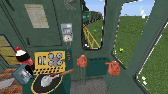 Я Построил железную дорогу в Минекрафт железная дорога, minecraft-37