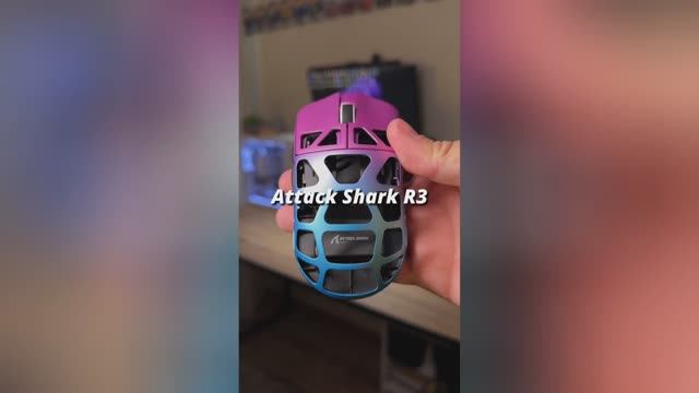 ATTACK SHARK R3 – ФИОЛЕТОВЫЙ СТИЛЬ И 8K ТОЧНОСТИ! 🦈