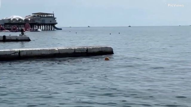 Сочи Адлер Чёрное море сегодня 22 июня 2025. Обстановка на пляже, какая погода сейчас,курорт на море