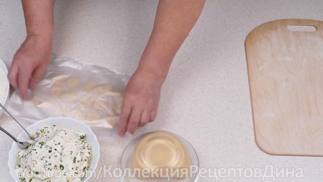 🥟🥬Вареники с соленым Творогом и Зеленым луком