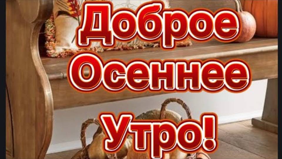 Доброе осеннее утро🍁🎵🍁🎵🍁