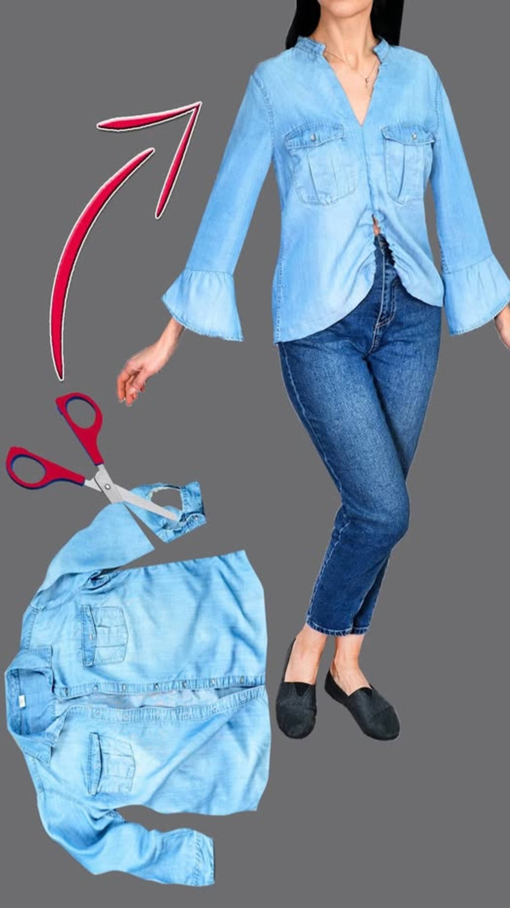 Второй шанс старой рубашке 🧵✂️