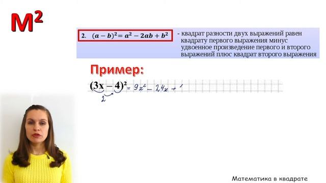 Формулы сокращенного умножения.