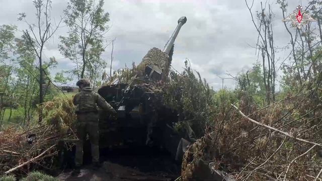 Боевая работа расчета орудия «Мста-Б» Тульского соединения ВДВ