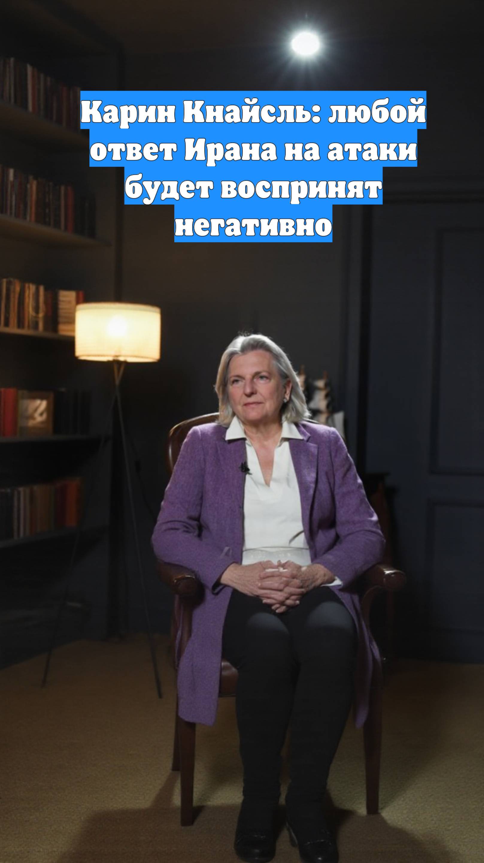 Карин Кнайсль: любой ответ Ирана на атаки будет воспринят негативно
