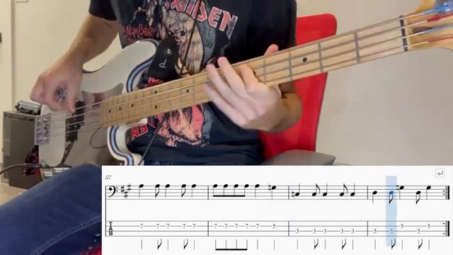 Iron Maiden-Aces High(guitar bass,tab)