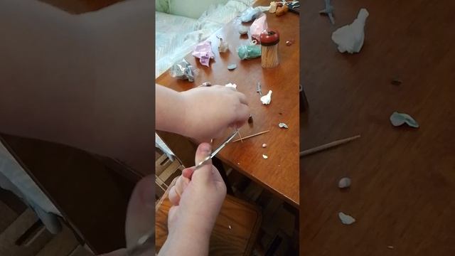 лепка с моей старшей сестрой 💕