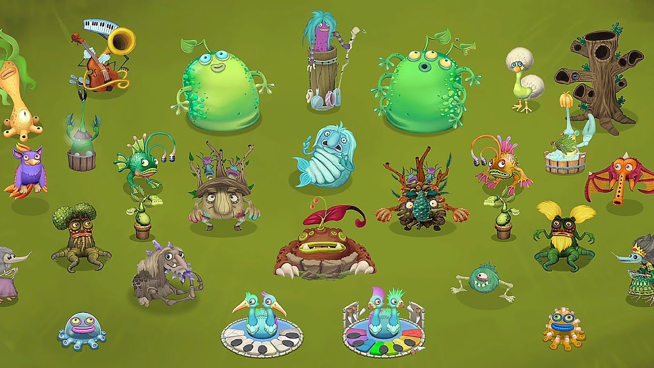 Вечнозеленое Болото - Вся Песня (My Singing Monsters, Мои Поющие Монстры)