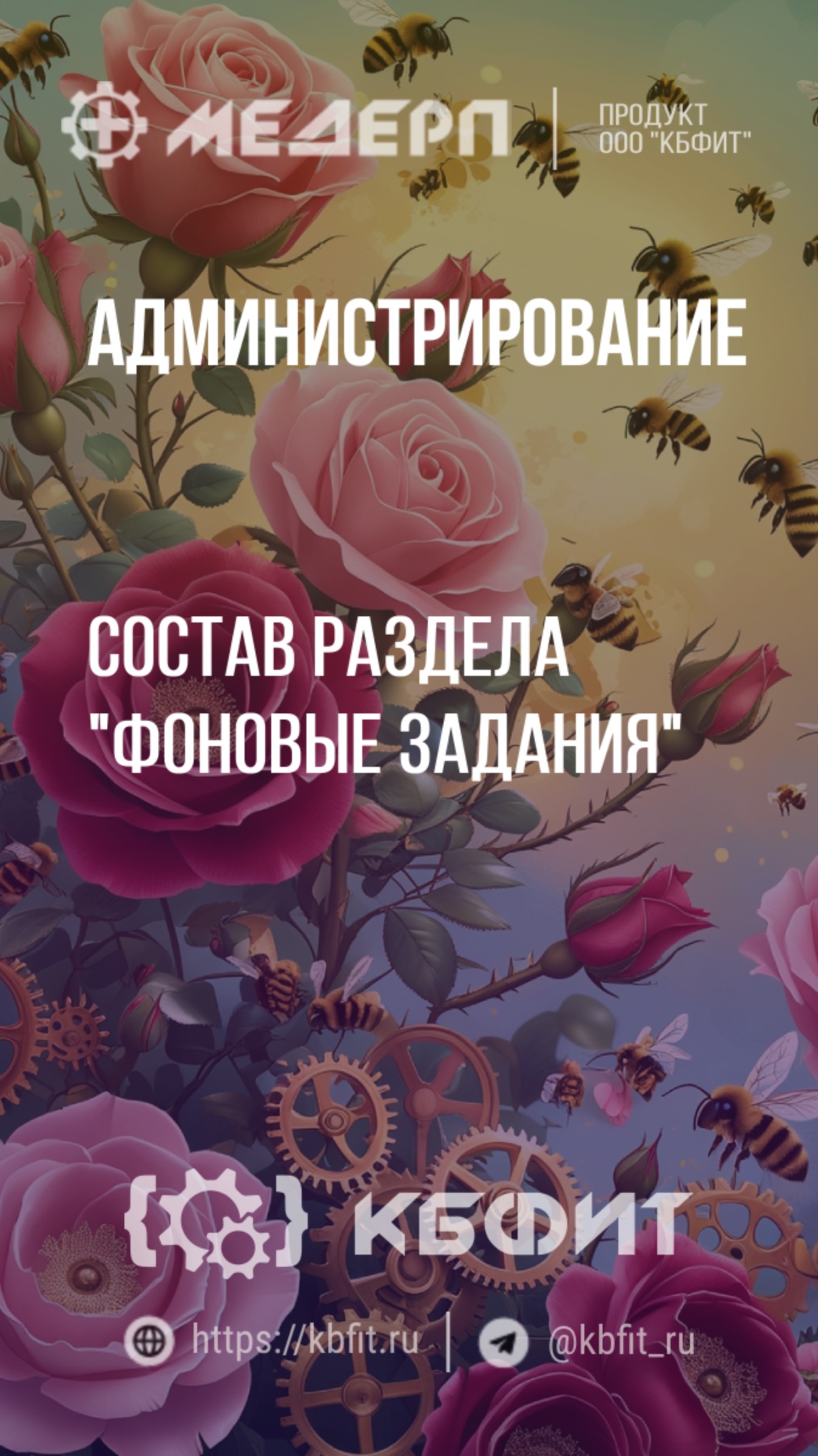 КБФИТ: МЕДЕРП. Администрирование: Состав раздела "Фоновые задания"