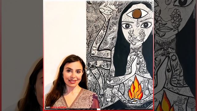ART: LEYLA ALIYEVA. 👑🙏🙇❤️❤️❤️🌙🌙🌙✨  #ARTLEYLAALIYEVA