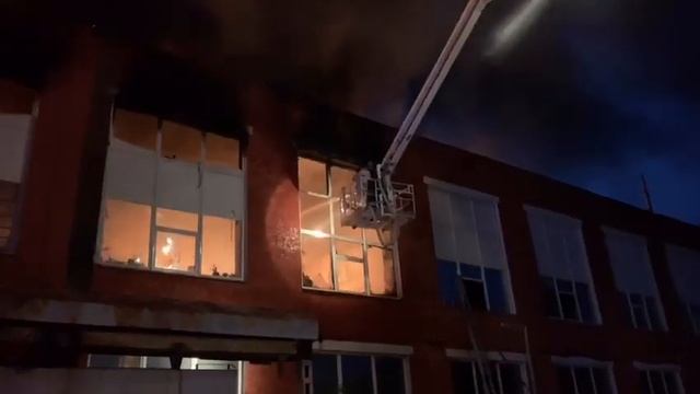 Во Владимире горит цех завода "Точмаш"