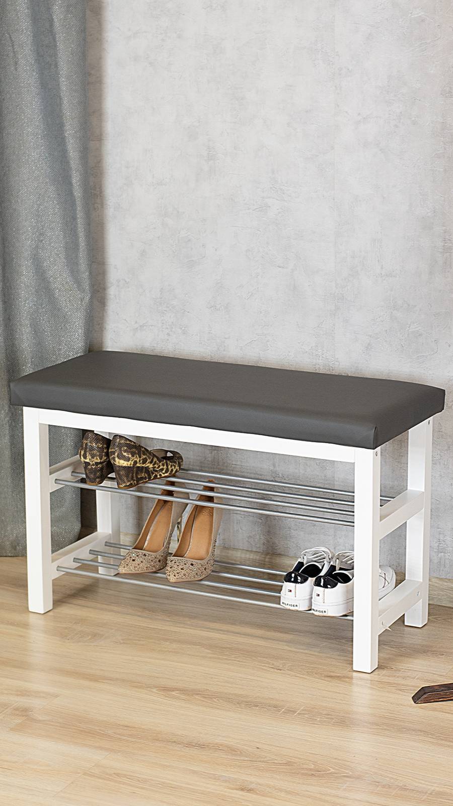 Комфорт и эстетика в Вашу прихожую! Удобная банкетка для Вашей обуви BEAUTYSTYLE 4!