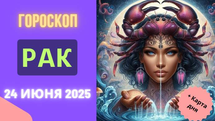 ♋ ГОРМОСКОП НА СЕГОДНЯ 24 ИЮНЯ ДЛЯ РАКОВ — ВРЕМЯ ЭМОЦИЙ И ВНУТРЕННЕЙ СИЛЫ!