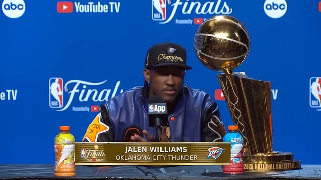 "It's surreal... it's a blessing." Jalen Williams On Winning His First Championship | June 22, 2025