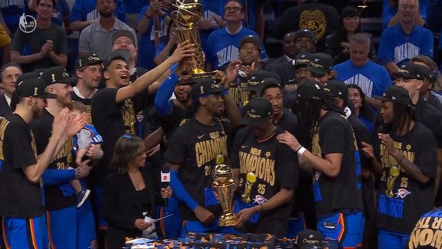 Oklahoma City Thunder Larry O’Brien NBA Championship Trophy Presentation