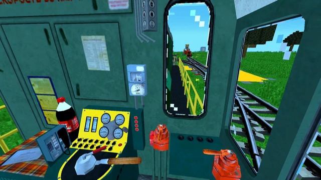 Майнкрафт.Minecraft.Прохождение.Выживание.Моды.Смотреть.Железная дорога-60