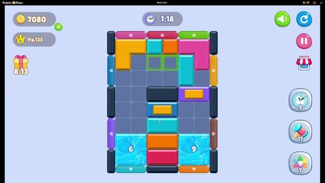 Block Jam или Color Block Jam прохождение Уровень 123