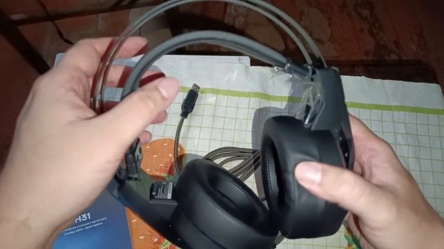 THUNDEROBOT H31 распаковка игровой гарнитуры