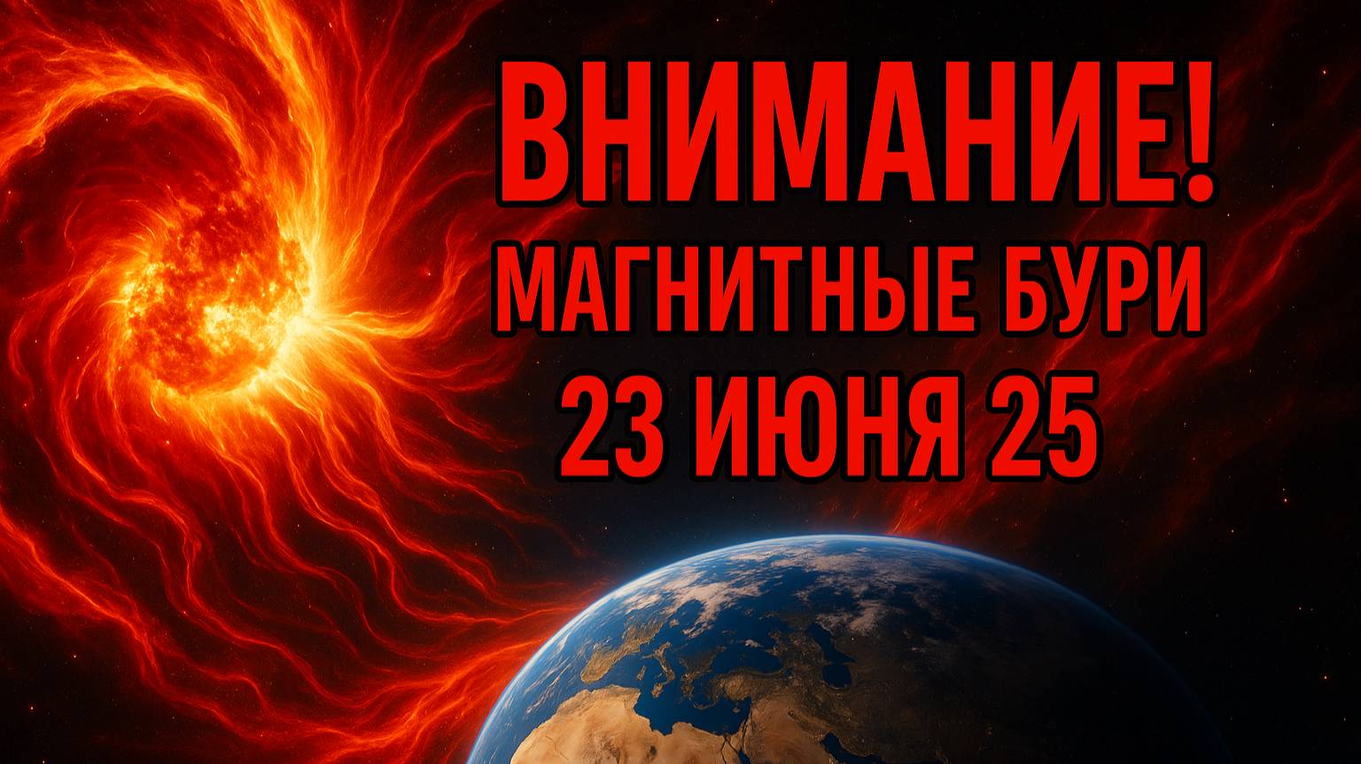 ВНИМАНИЕ! Магнитные бури сегодня — новые данные на 23 июня 2025!