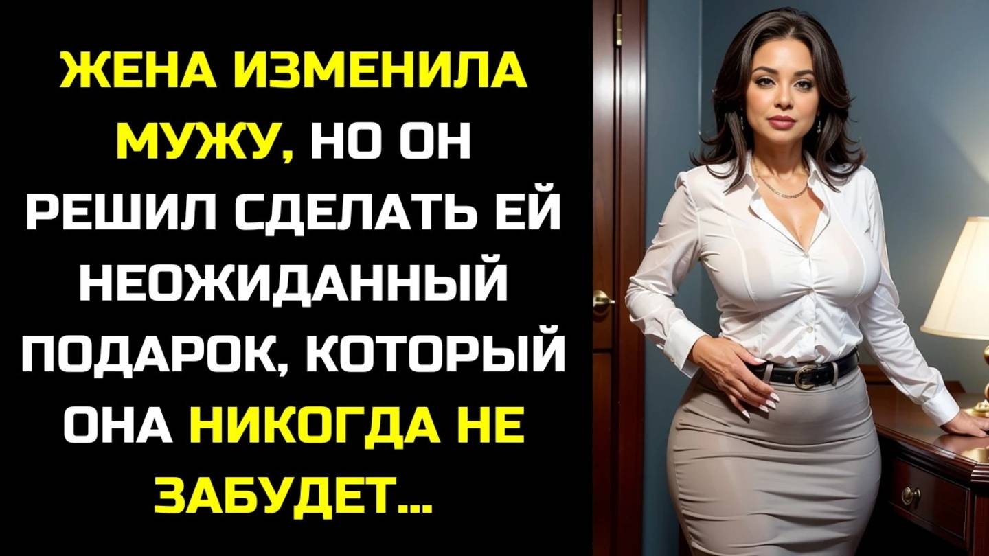 ЖЕНА ИЗМЕНИЛА МУЖУ, НО ОН РЕШИЛ СДЕЛАТЬ ЕЙ НЕОЖИДАННЫЙ ПОДАРОК...