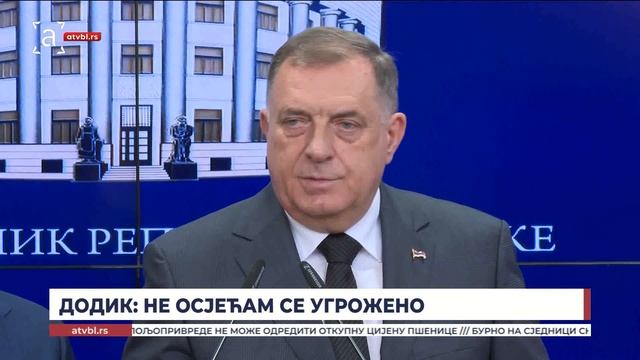 Додик: Не осјећам се угрожено; Зна се ко је човјек који је ангажовао људе да изврше атентат на мене