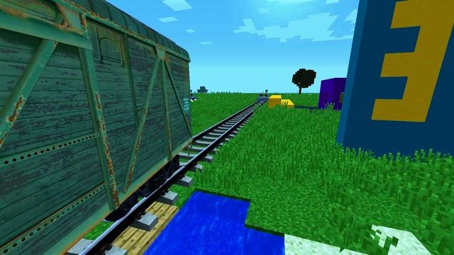Майнкрафт.Minecraft.Прохождение.Выживание.Моды.Смотреть.Железная дорога-61