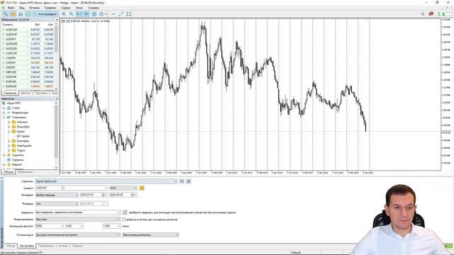 Как тестировать оптимизацию робота в терминале metatrader 5