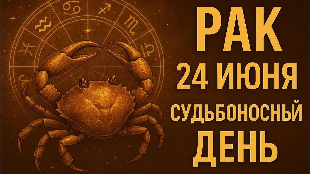 Рак. 24 июня. День, который откроет вам глаза. Гороскоп, который всё меняет. Гороскоп на сегодня