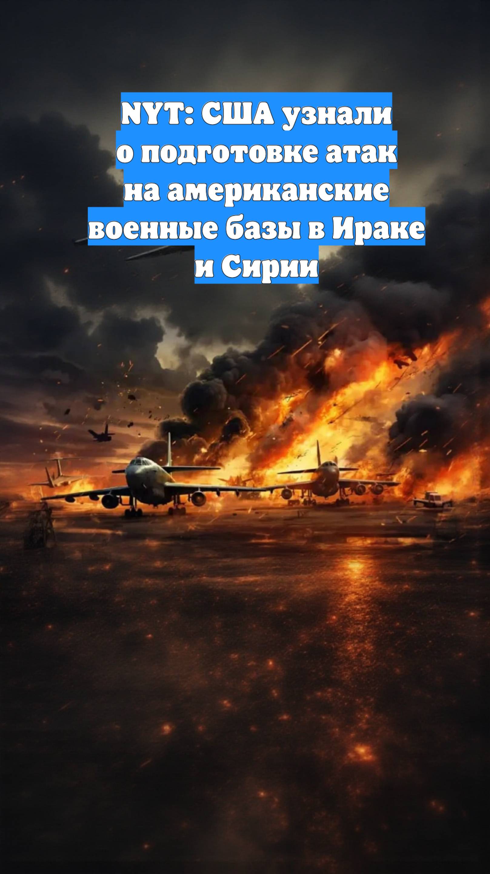 NYT: США узнали о подготовке атак на американские военные базы в Ираке и Сирии