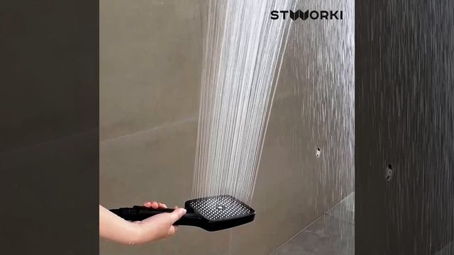 Душевая стойка STWORKI Вестерос S26180BK матовая черная