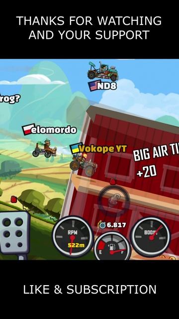 🎧 Is MONSTER TRUCK The Best Today? 🎧 (Country Speeder) - Hill Climb Racing 2 #shorts #hcr2