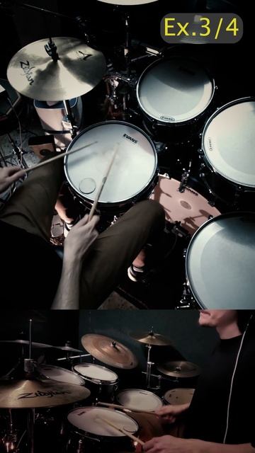 Барабанный курс “Prompted Ghosts”. Пример 3/4.