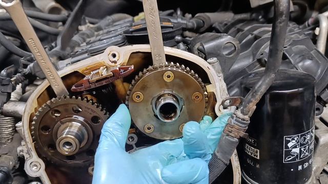 Люфт фазорегулятора (AUDI Q5, CDNC)
