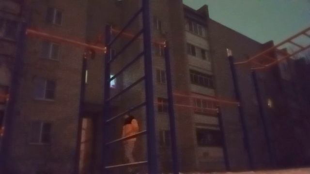 Вечерняя физкультура на турнике