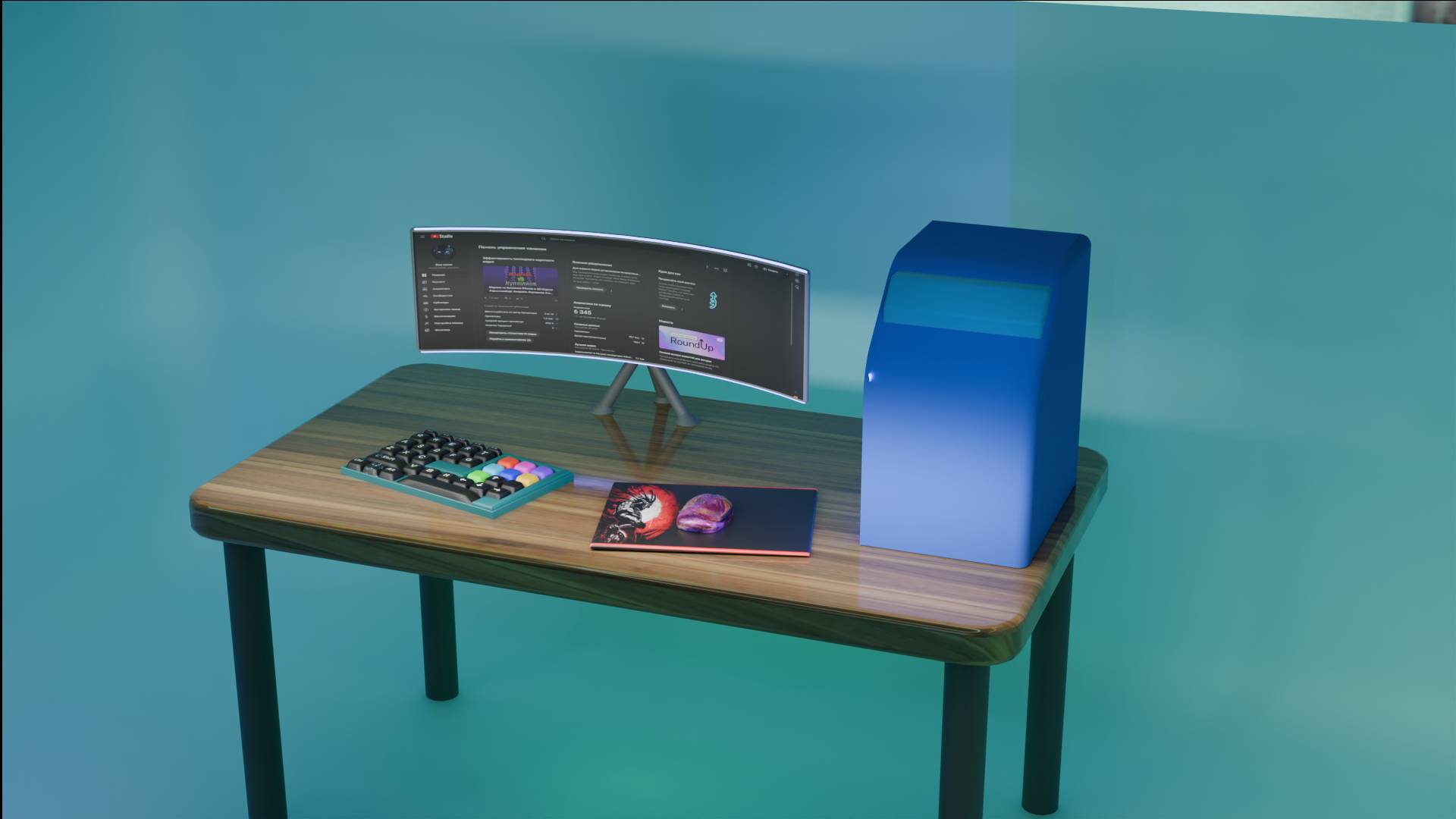 ПК в Blender #простокиборг #blender #3d #пк #блэндер