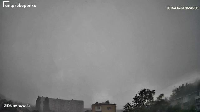 Нереальное движение туч перед штормом в Пятигорске