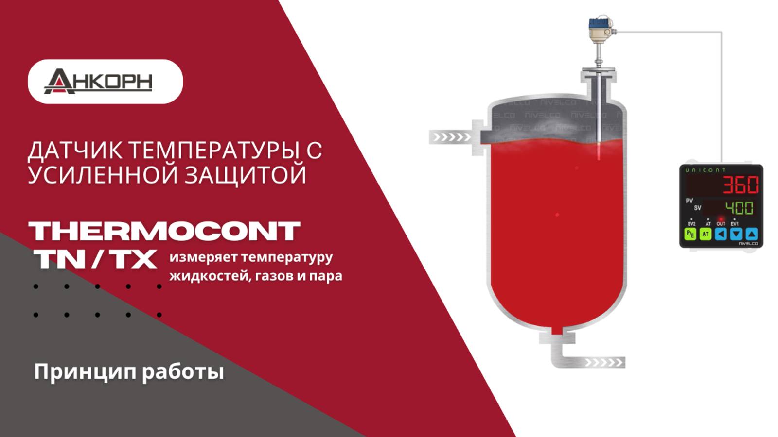 Принцип работы THERMOCONT TN / TX датчиков температуры с усиленной защитой