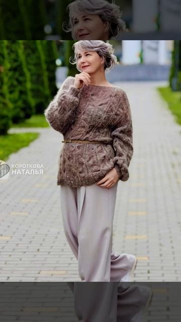Вязанный джемпер  из козьего пуха ручного прядения #crochet #knited #knit #knittig