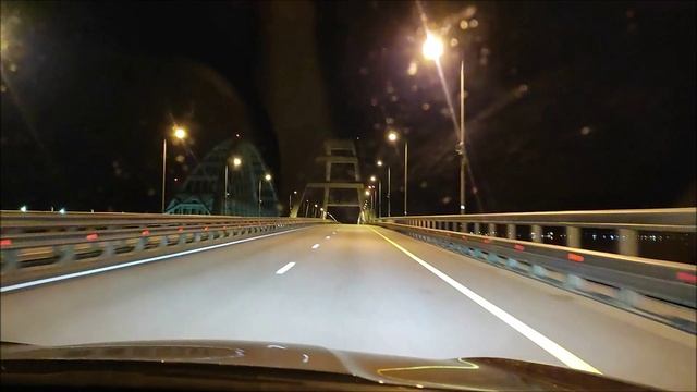 Белгород - Крым. 1300 км до Феодосии. Крымский мост проезжаю в 3 часа ночи.