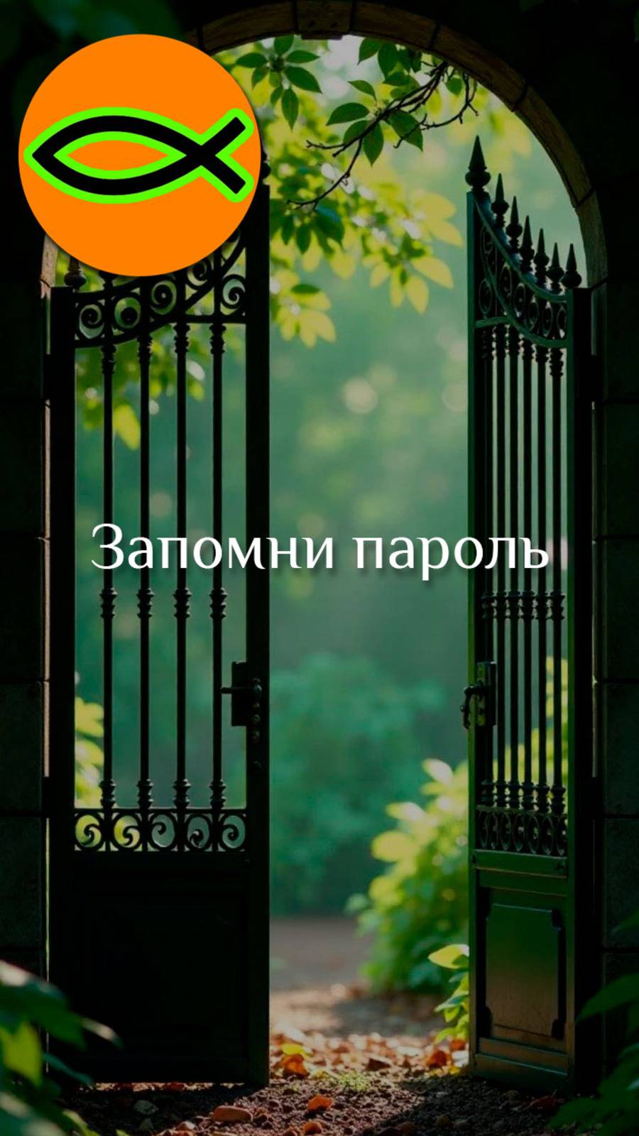 Запомни пароль...
