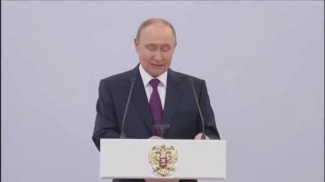 Путин про ракету "Орешник" на встрече с выпускниками военных вузов
