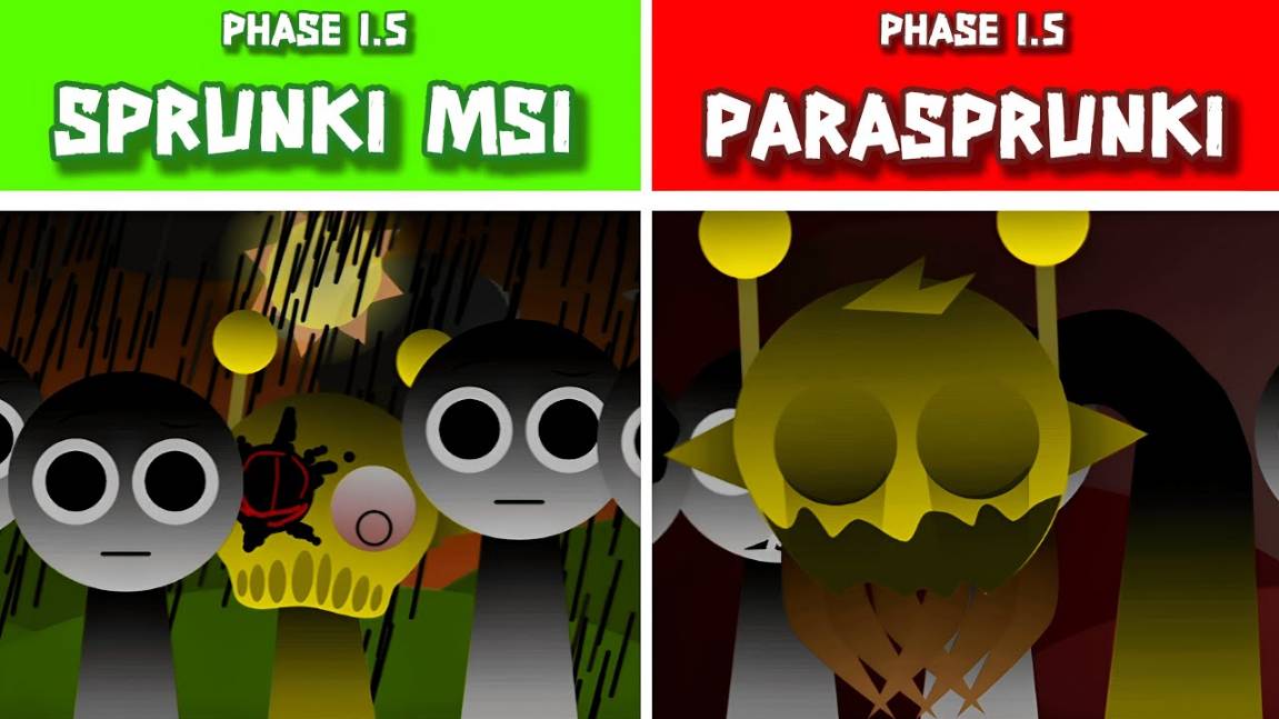INCREDIBOX SPRUNKI 💿 | ФАЗА 1.5: MSI vs PARASPRUNKI! ☢️🌀 БИТВА ВИРУСОВ!