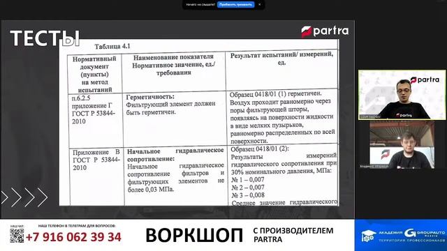 Воркшоп GROUPAUTO с производителем PARTRA: тесты и вся правда о рекламациях #академиягрупавто