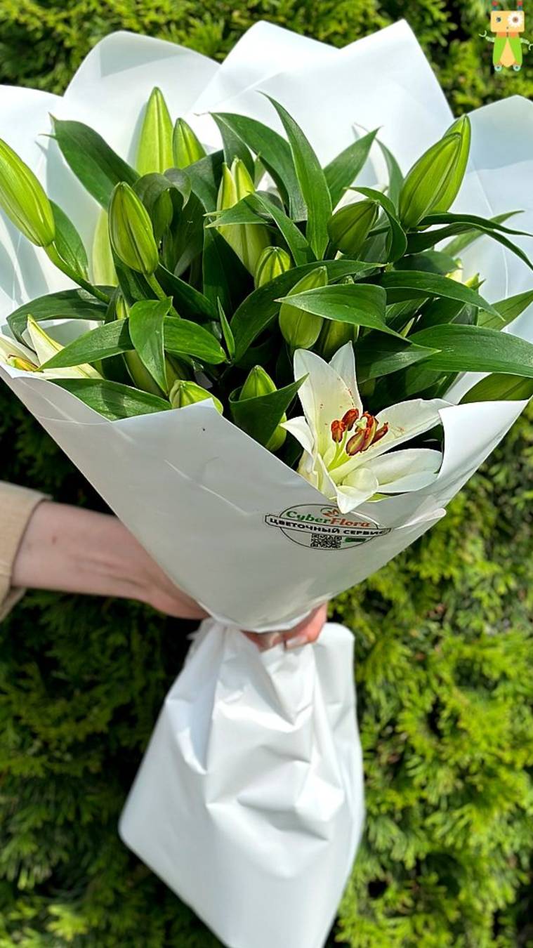 Доставка цветов Cyber Flora® | Кибер Флора® в Санкт-Петербурге - Букет лилий