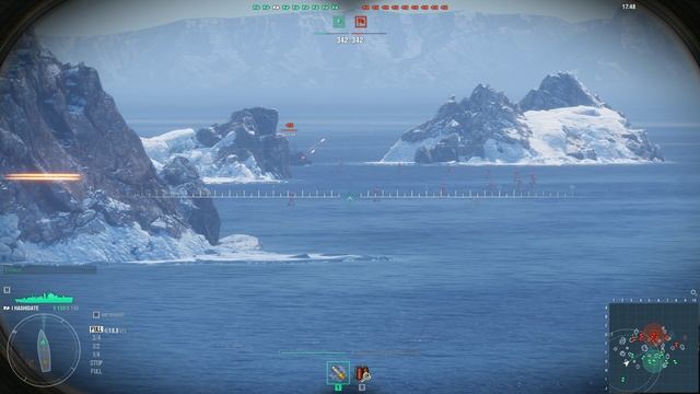 HASHIDATE ЯПОНСКИЙ КРЕЙСЕР I УРОВНЯ В ИГРЕ WORLD OF WARSHIPS