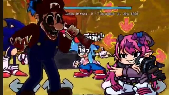 FNF Sonic.exe Too slow encore but everyone.